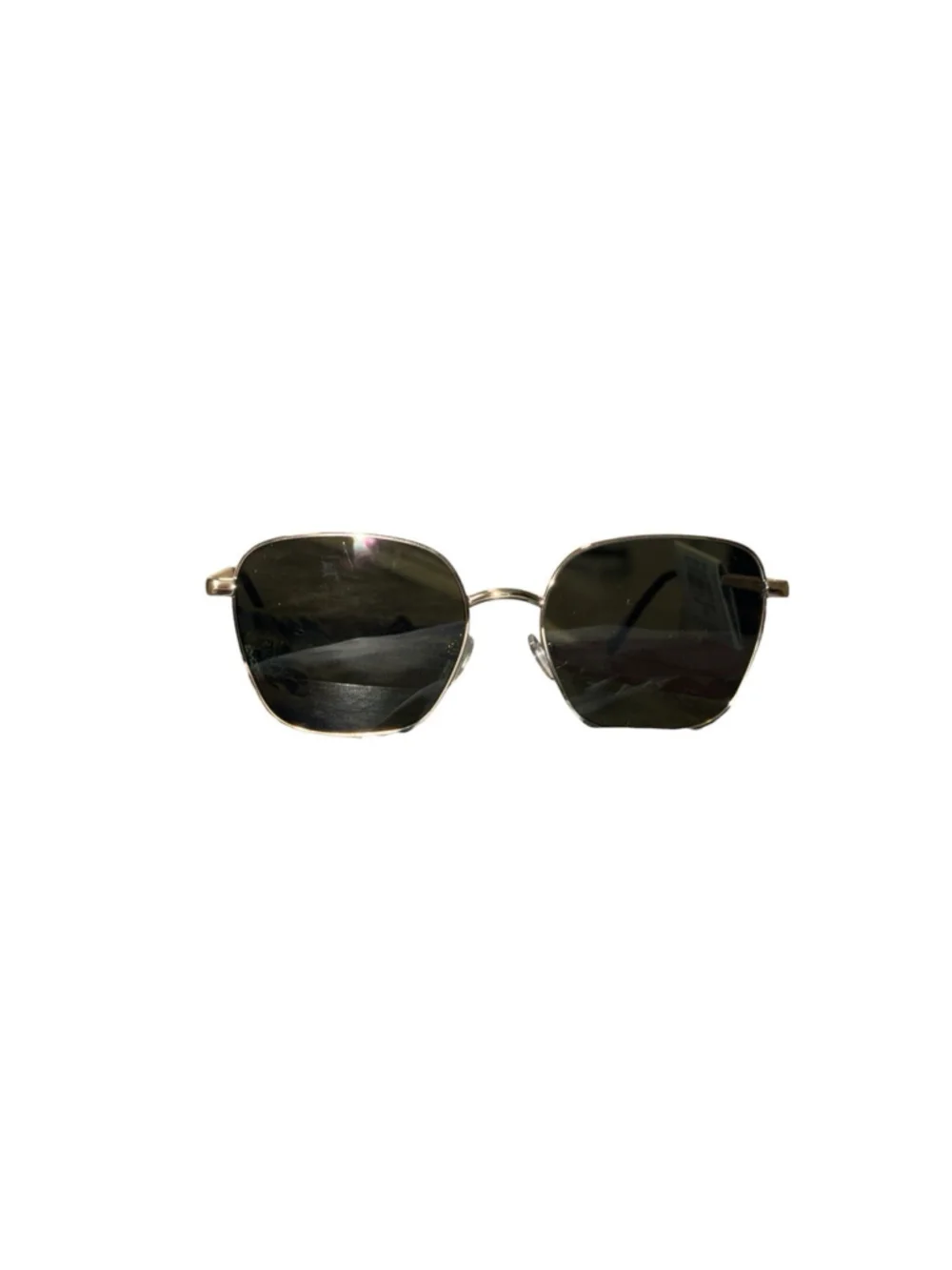 NWT Aire Spiral Gold Aviator Sunglasses Green Lenses UV Protection AIR2442269
